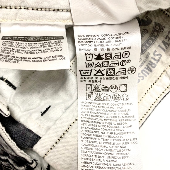 Levi Strauss & Co. Black Acid Stonewash Lounge Jogger Jeans Pants - Picture 7 of 8